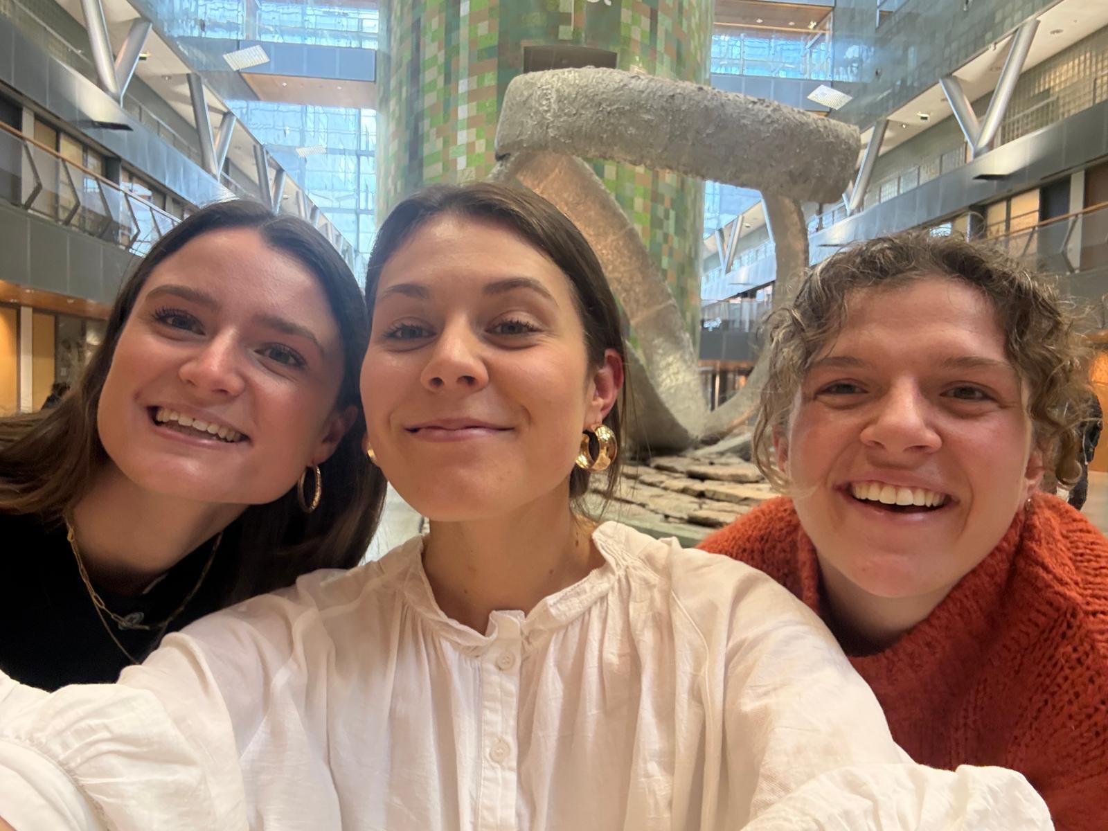 Selfie van 3 Young professionals: Suzanne, Femke en Belle